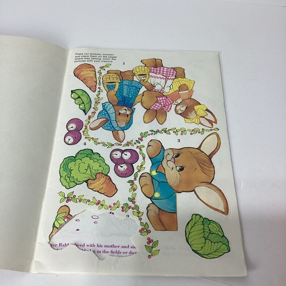 Peter Rabbit Sticker Fun Golden Book 1981 - Picture 5 of 10